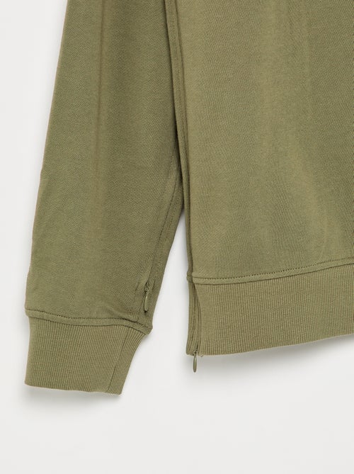 Sudadera de felpa lisa - fácil de poner - Kiabi Sudadera de felpa lisa - fácil de poner - Kiabi
