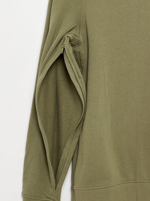 Sudadera de felpa lisa - fácil de poner - Kiabi Sudadera de felpa lisa - fácil de poner - Kiabi