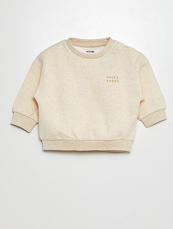 Sudadera de felpa lisa