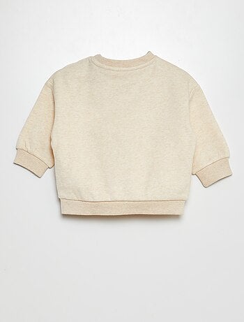 Sudadera de felpa lisa