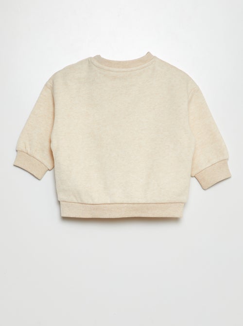Sudadera de felpa lisa - Kiabi Sudadera de felpa lisa - Kiabi