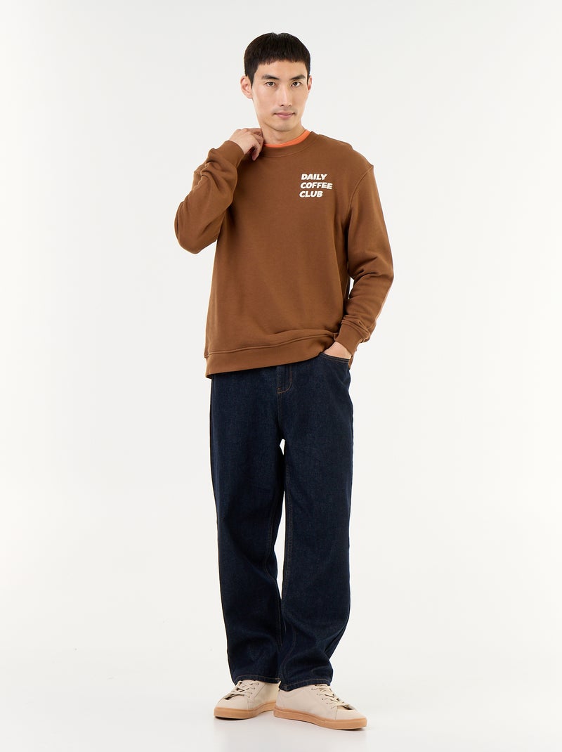 Sudadera de felpa Marron - Kiabi