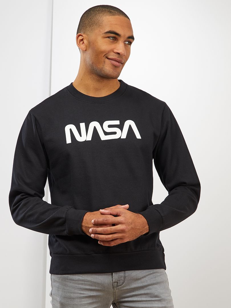 Sudadera de felpa 'NASA' negro - Kiabi