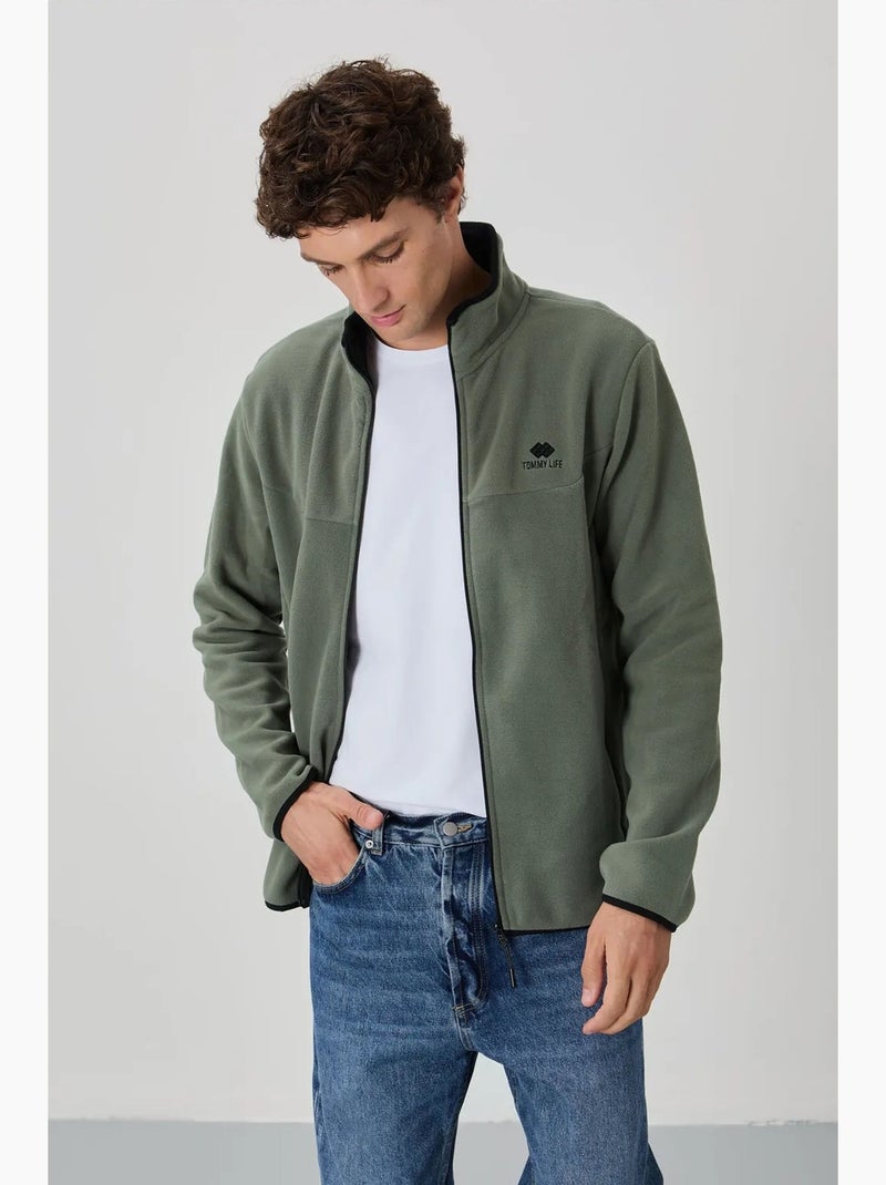 Sudadera de felpa para hombre con cremallera frontal tommy Azul laguna - Kiabi
