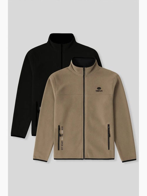 Sudadera de felpa para hombre con cremallera frontal tommy - Kiabi Sudadera de felpa para hombre con cremallera frontal tommy - Kiabi
