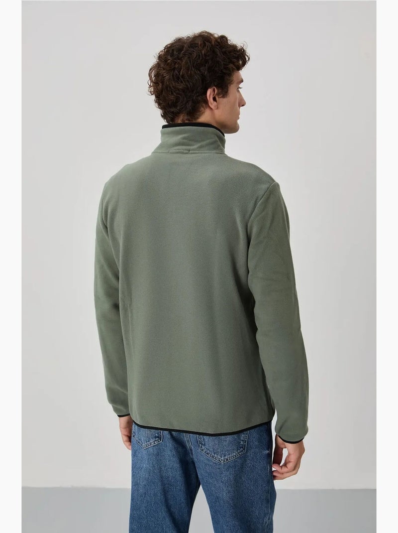 Sudadera de felpa para hombre con cremallera frontal tommy Verde pastel - Kiabi