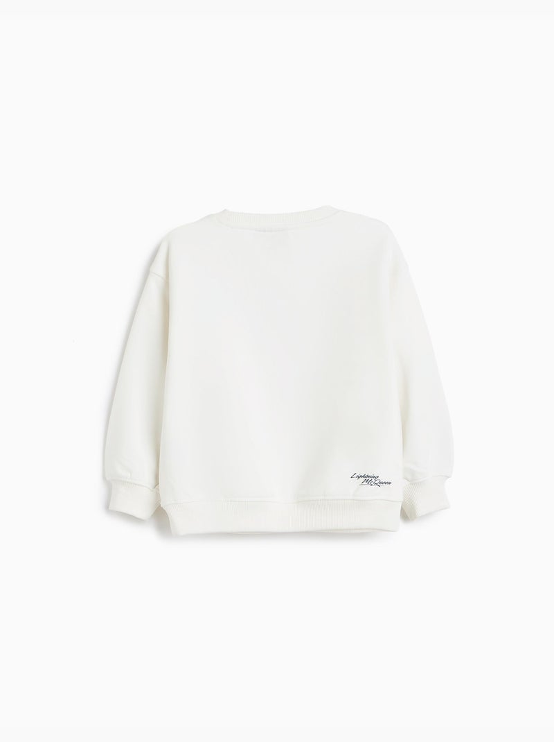 Sudadera de felpa perchada « cars » © disney, mo fashion Blanco - Kiabi