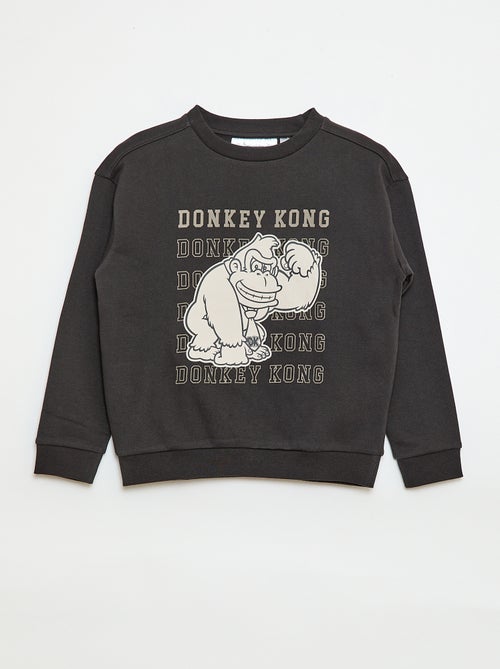Sudadera de felpa perchada con estampado 'Donkey Kong' - Kiabi
