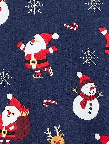 Sudadera de felpa perchada estampada 'Navidad'