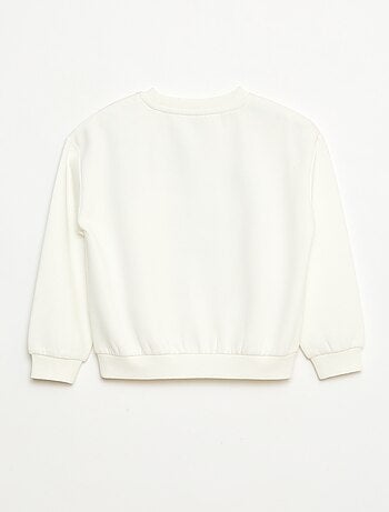 Sudadera de felpa perchada estampada 'Navidad'