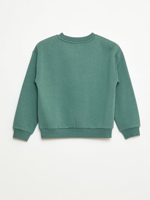 Sudadera de felpa perchada estampada 'Navidad' - Kiabi