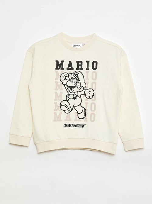 Sudadera de felpa perchada estampada 'Super Mario' - Kiabi