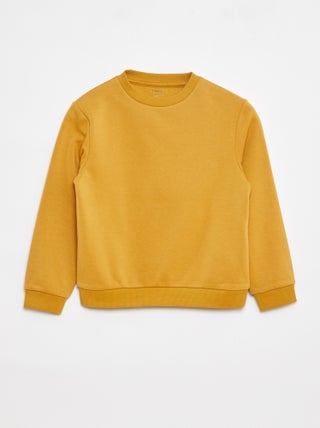 Sudadera de felpa perchada lisa