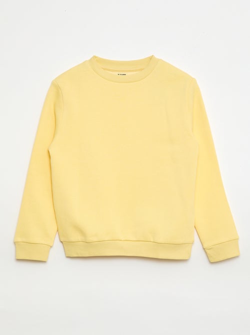 Sudadera de felpa perchada lisa - Kiabi