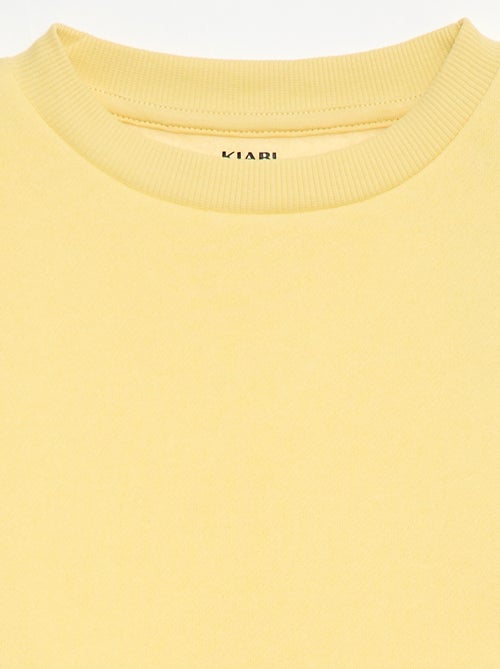 Sudadera de felpa perchada lisa - Kiabi