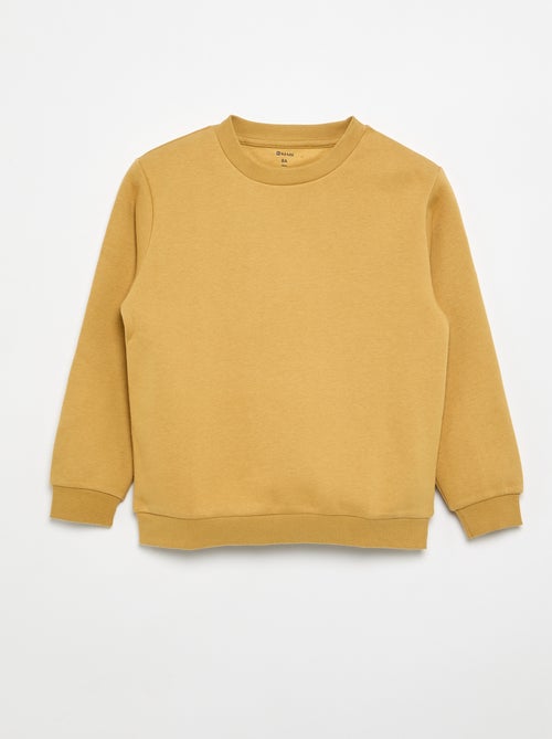 Sudadera de felpa perchada lisa - Kiabi