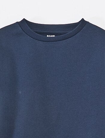 Sudadera de felpa perchada lisa