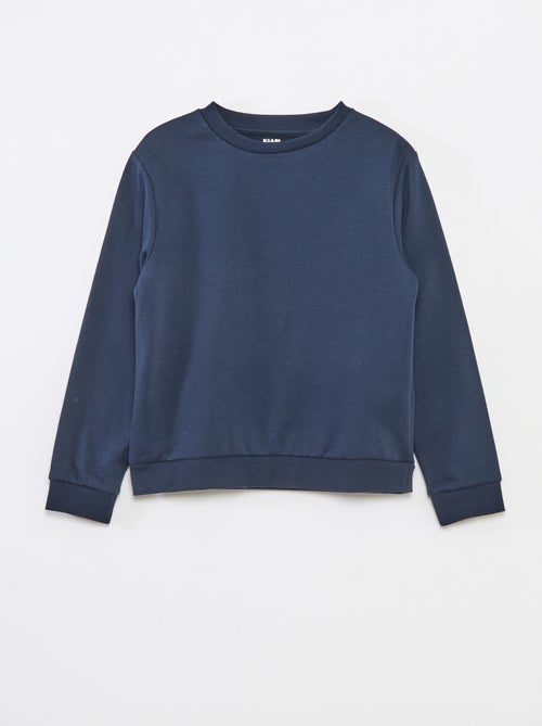 Sudadera de felpa perchada lisa - Kiabi