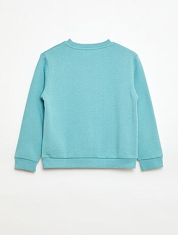 Sudadera de felpa perchada lisa