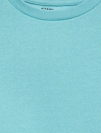 Sudadera de felpa perchada lisa