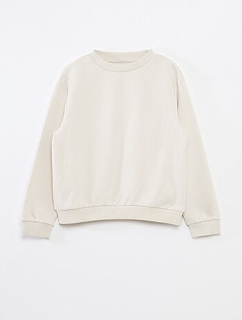 Sudadera de felpa perchada lisa