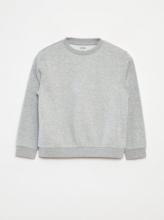 Sudadera de felpa perchada lisa