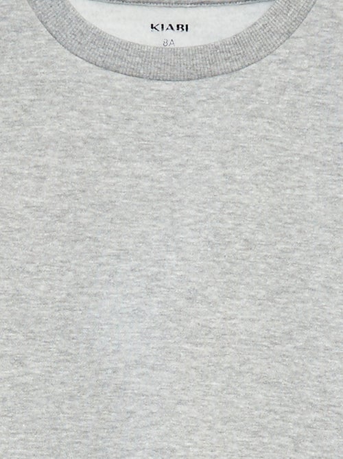 Sudadera de felpa perchada lisa - Kiabi