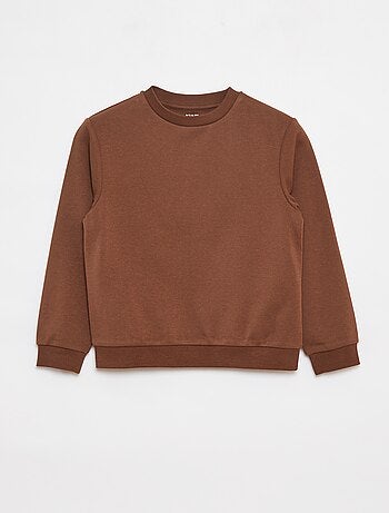 Sudadera de felpa perchada lisa