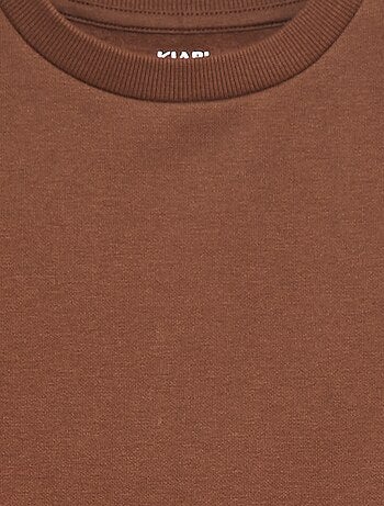 Sudadera de felpa perchada lisa