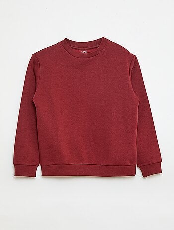 Sudadera de felpa perchada lisa