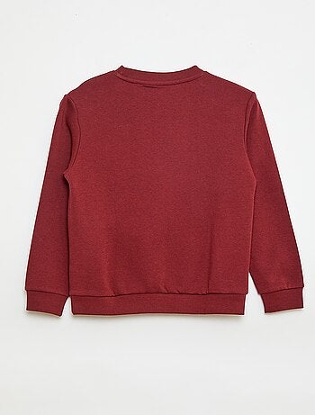 Sudadera de felpa perchada lisa