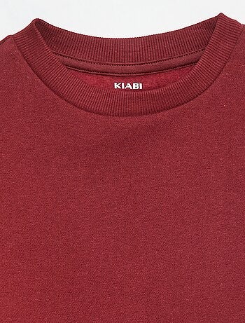 Sudadera de felpa perchada lisa