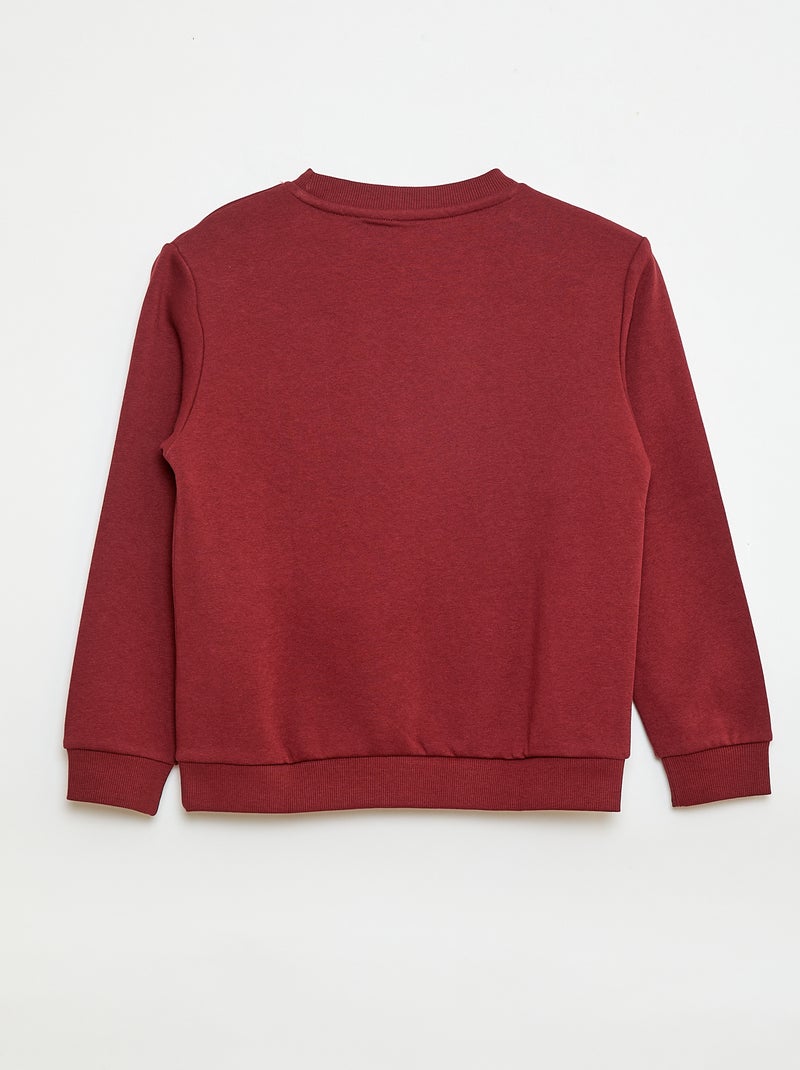 Sudadera de felpa perchada lisa Marron - Kiabi