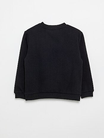 Sudadera de felpa perchada lisa