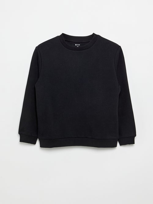Sudadera de felpa perchada lisa - Kiabi