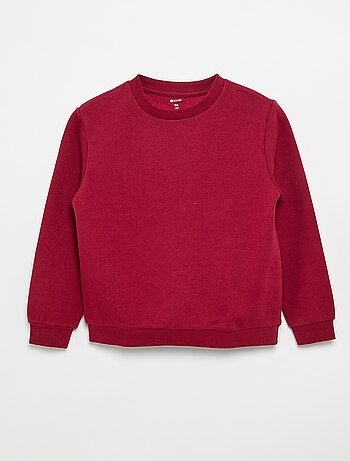 Sudadera de felpa perchada lisa