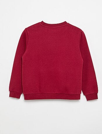 Sudadera de felpa perchada lisa