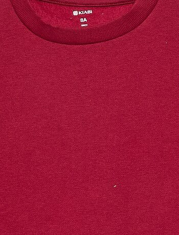 Sudadera de felpa perchada lisa