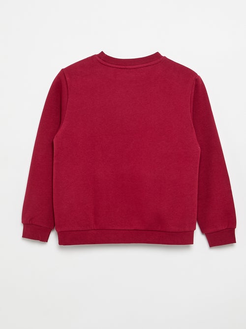 Sudadera de felpa perchada lisa - Kiabi