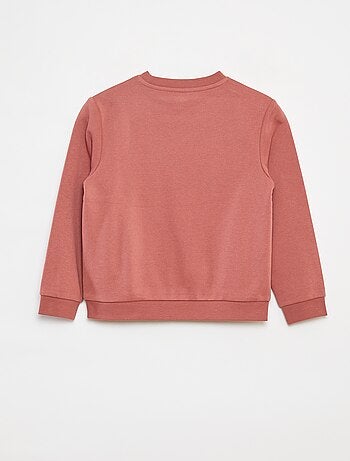 Sudadera de felpa perchada lisa