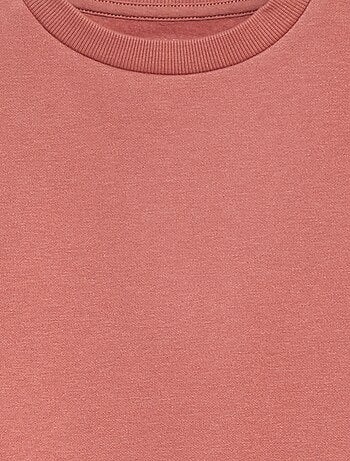 Sudadera de felpa perchada lisa