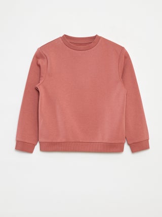 Sudadera de felpa perchada lisa