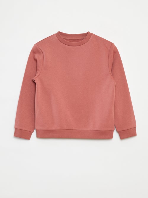 Sudadera de felpa perchada lisa - Kiabi