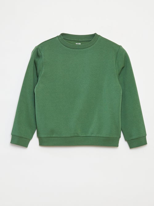 Sudadera de felpa perchada lisa - Kiabi