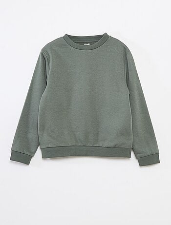 Sudadera de felpa perchada lisa