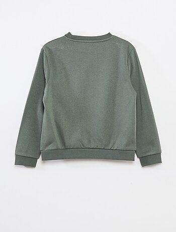 Sudadera de felpa perchada lisa