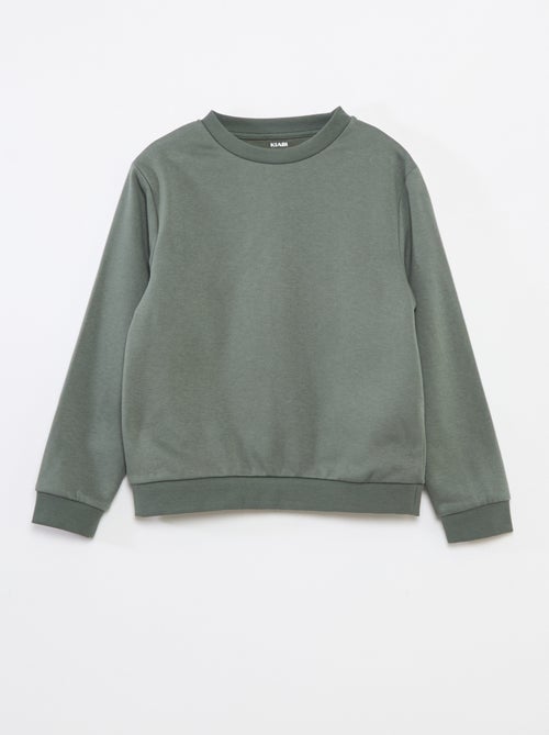 Sudadera de felpa perchada lisa - Kiabi