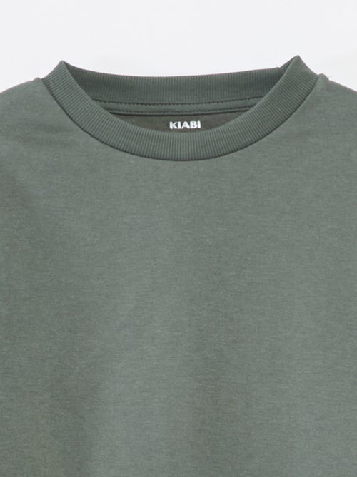 Sudadera de felpa perchada lisa - Kiabi