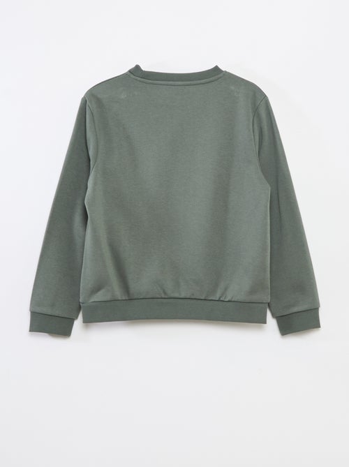 Sudadera de felpa perchada lisa - Kiabi