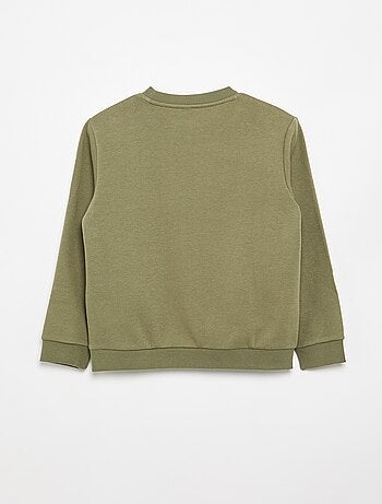 Sudadera de felpa perchada lisa